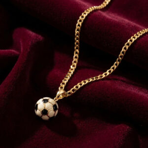 Collar Dije Balón de Fútbol en Oro 10k - COLL-ORO10K-007